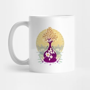 gold tree Mug